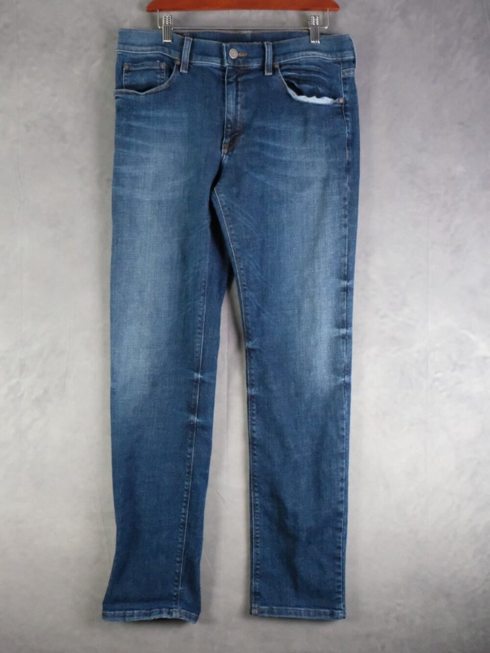 Mott And Bow Jeans Mens 33X32 Blue Slim Medium Wash Stretch Lightweight